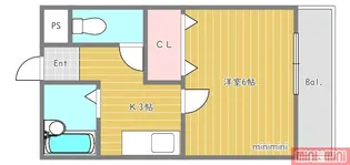 えびすハイツIII【1階】の間取り