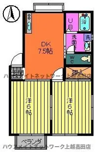 シティハイツさくらI【1階】の間取り