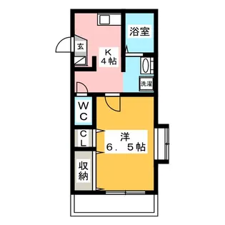 メゾンモンターニュ【1階】の間取り