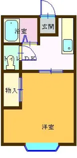 シティハイムウィング【1階】の間取り