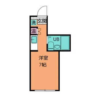 ベース浜田【6階】の間取り