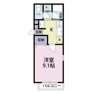 ヘルプストベルク【1階】の間取り