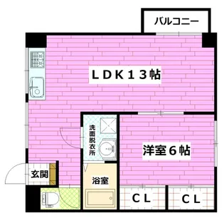 シャレード小沢【3階】の間取り