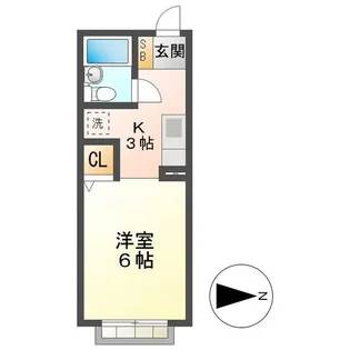グランメール鈴鹿【2階】の間取り