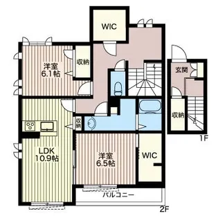 Sansfine Vita 207【2階】の間取り