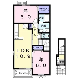 メゾン シフォン【2階】の間取り
