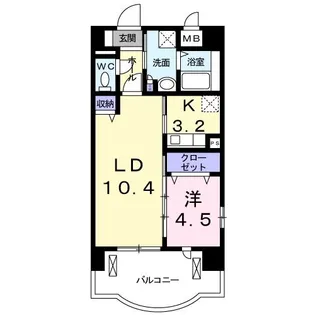 グラース・ブリーズ【2階】の間取り