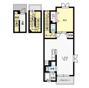 パークコート空港西A【3階】の間取り