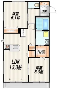 Soleil ソレイユ【3階】の間取り