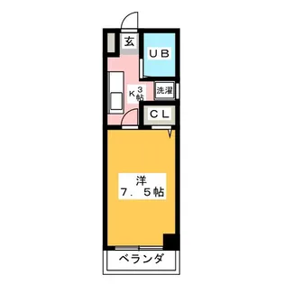 エクセル弁天【1階】の間取り