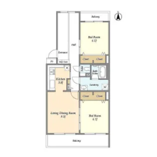 テレパレス柏てるて南街区3号棟【1階】の間取り