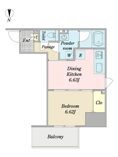 Grandir Kameido【7階】の間取り