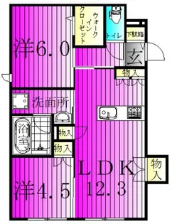 フォルトゥーナ【1階】の間取り