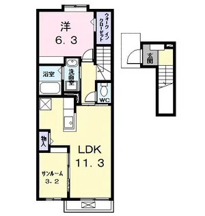 コートハイムKII【2階】の間取り