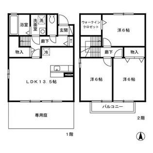 ウィル・ボナール Cの間取り