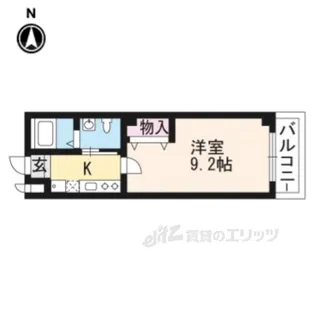 フラッティK&S【4階】の間取り