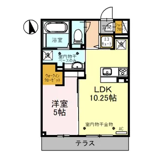 グランシェル【1階】の間取り