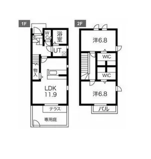フォレストメゾン戸次B棟の間取り