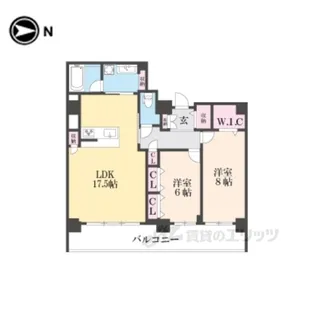 ROUAGE御所南【2階】の間取り
