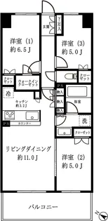カサーレ川崎ネクシア【8階】の間取り