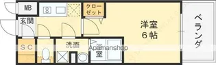エスリード大阪イーストエッジ【7階】の間取り