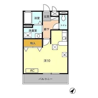 メゾン・エスプリノール【1階】の間取り