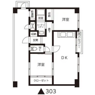 ロイヤルコーポ【3階】の間取り