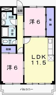 レジデンスK1【1階】の間取り