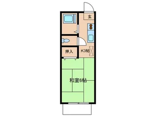 サンシティ 国分【1階】の間取り