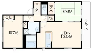 ディアスA【1階】の間取り