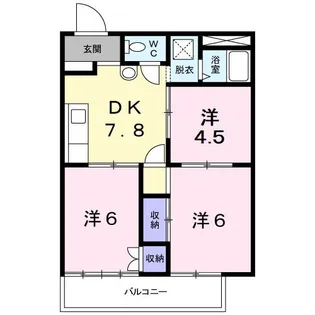 ジョイフルハイツ【1階】の間取り
