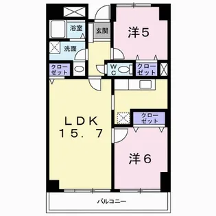 グレイスヒルズマンション【3階】の間取り
