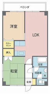 ベイコート津内【4階】の間取り