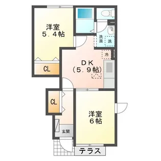 ローレル落合II【2階】の間取り