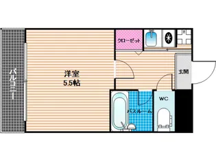 ピュアドーム日赤通り【5階】の間取り