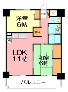 グランディア11【4階】の間取り