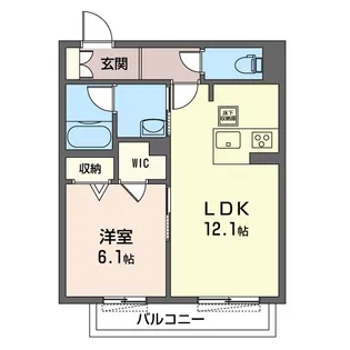 VILLA ARK(7月末退室予定)【1階】の間取り