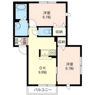 ロイヤルコート泉【2階】の間取り