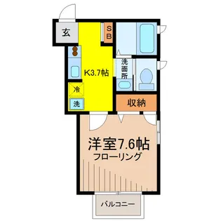カーサT【2階】の間取り