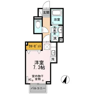 グランデ千束【1階】の間取り
