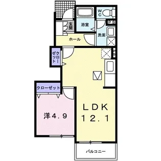 ヴィアーレII【1階】の間取り