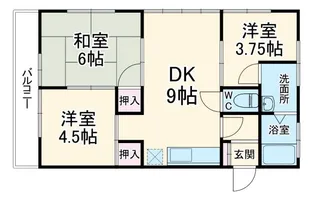 フラワーハイツ【2階】の間取り