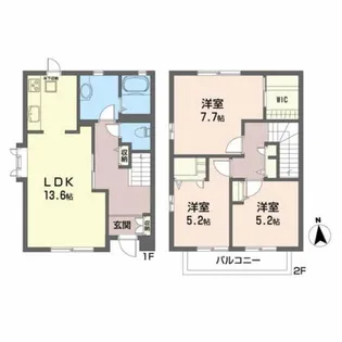 メゾン O・N【1階】の間取り