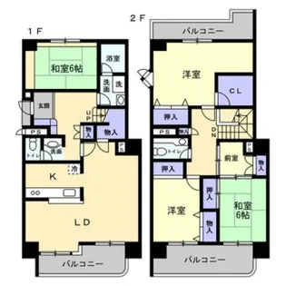 サンハイツ宇多津【9階】の間取り