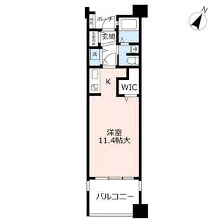 URアーベインリビエ清水【12階】の間取り