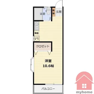 グローバル宇保【2階】の間取り