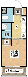 デ・クメール滑石II【2階】の間取り