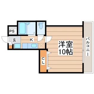 パルメゾン旭ヶ丘【2階】の間取り
