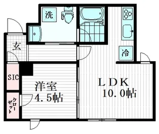 Decor Blocco Oyama Due【3階】の間取り