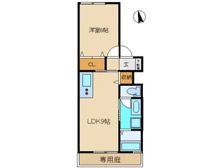 フラワーハイツ【2階】の間取り